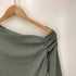 ザラ ZARA GATHERED T-SHIRT L/S ワンショルダー トップス レディース import:M