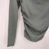 ザラ ZARA GATHERED T-SHIRT L/S ワンショルダー トップス レディース import:M