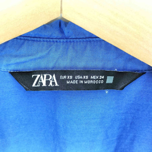ザラ ZARA スキッパー S/S シャツ ティアード ワンピース レディース import:XS