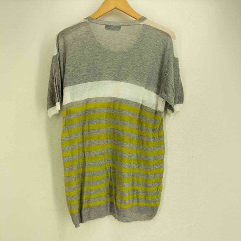 ズッカ ZUCCa 半袖 シアー ボーダー ニット プルオーバー レディース JPN:M
