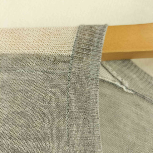 ズッカ ZUCCa 半袖 シアー ボーダー ニット プルオーバー レディース JPN:M