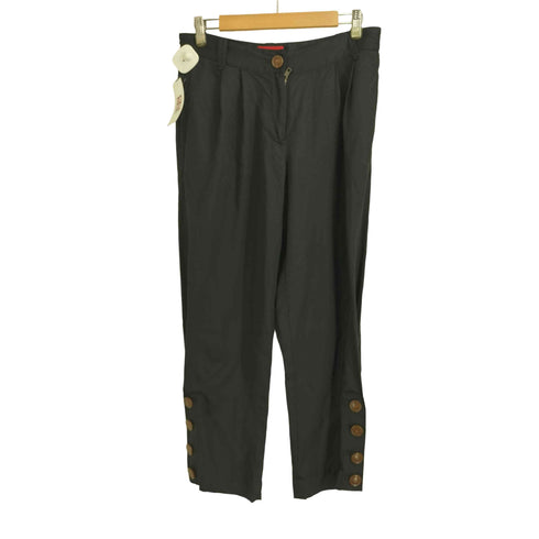 ヴィヴィアンウエストウッドレッドレーベル Vivienne Westwood RED LABEL 裾ボタン デザイン ワンタック サルエルパンツ レディース JPN:M