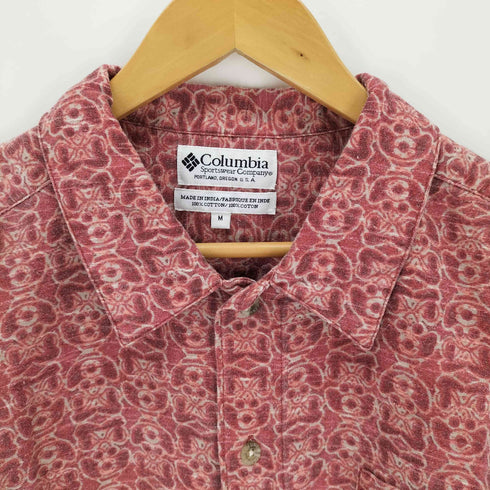 コロンビア Columbia 00s 総柄 S/S コットンシャツ メンズ JPN:M
