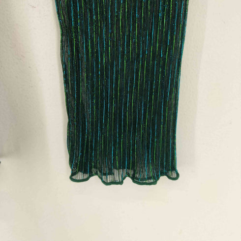 L/S ラメ加工プリーツトップス レディース