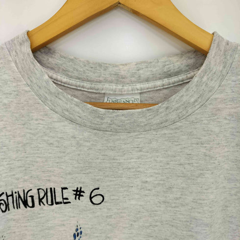 UNBALANCED LINES INC 90S USA製 ©1992 IT BEATS WORK Tシャツ 袖&裾シングルステッチ メンズ import:L