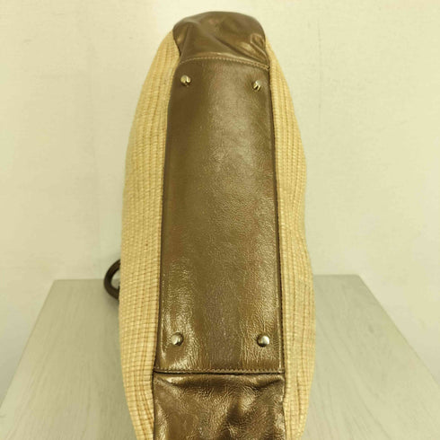 フルラ FURLA 編み込み カゴ ワンショルダー トートバッグ レディース