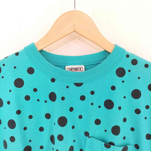 SPORT CARRIAGE COURT ポケット付き バブルドット Tシャツ メンズ import:M