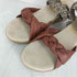 アイランドスリッパ ISLAND SLIPPER レザー コンビ ウェッジソール バックストラップ サンダル レディース 8