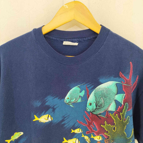 ヘインズ Hanes USA製 HARLEQUIN NATURE GRAPHICS クルーネックTシャツ メンズ import:XL