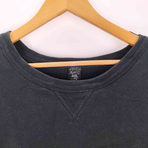 ポロラルフローレン POLO RALPH LAUREN 裏地サーマル クルーネックスウェット ヘビーオンス メンズ