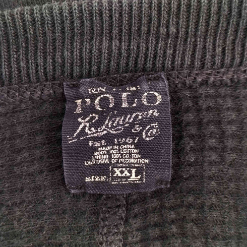 ポロラルフローレン POLO RALPH LAUREN 裏地サーマル クルーネックスウェット ヘビーオンス メンズ