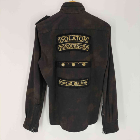 フランシストモークス FranCisT_MOR.K.S ラメ ラインストーン ミリタリースタンドカラージャケット メンズ 3