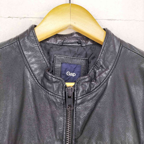 ギャップ Gap 00S OLD レザーシングルライダースジャケット レディース M