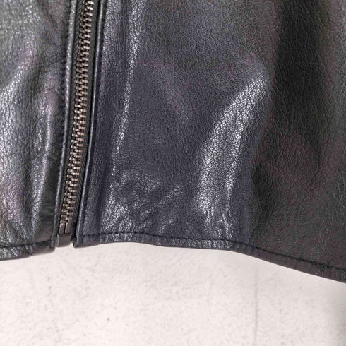 ギャップ Gap 00S OLD レザーシングルライダースジャケット レディース M