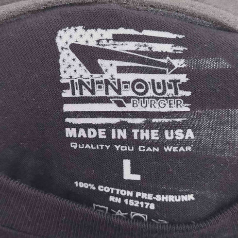 インアウトバーガー IN-N-OUT BURGER 両面プリント S/S Tシャツ メンズ L