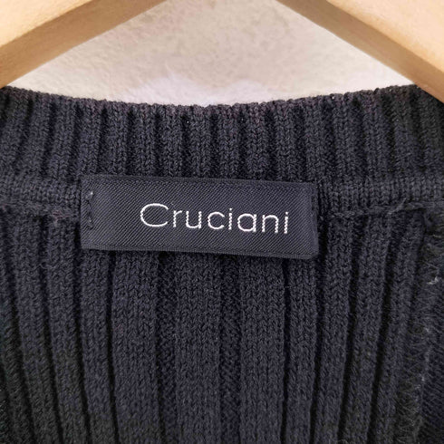 クルチアーニ Cruciani フルジップ リブニットベスト レディース JPN:38
