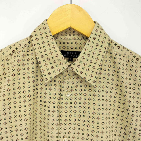 メンズメルローズ MENS MELROSE 小紋柄 S/Sシャツ メンズ 3