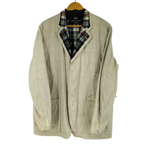 コムデギャルソンオム COMME des GARCONS HOMME 2004SS 裏地チェック テーラードジャケット メンズ JPN:L