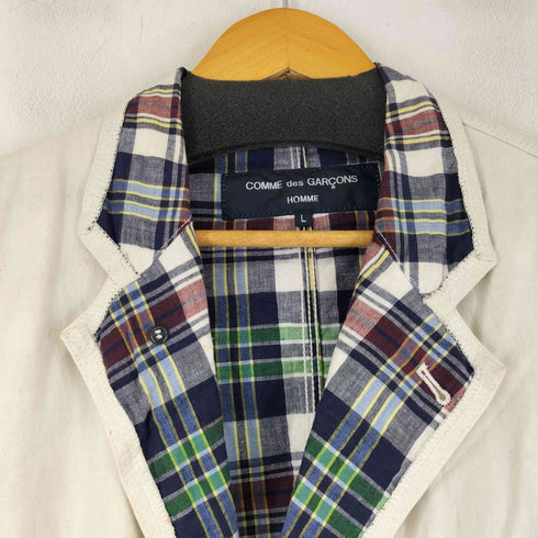 コムデギャルソンオム COMME des GARCONS HOMME 2004SS 裏地チェック テーラードジャケット メンズ JPN:L