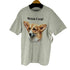gray lifeshop S/S dog face Tシャツ メンズ XL