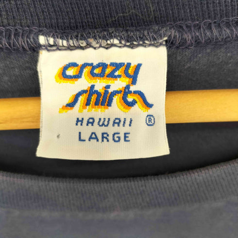 クレイジーシャツ CRAZY SHIRTS 90S USA製 フロントプリント Tシャツ メンズ import:L