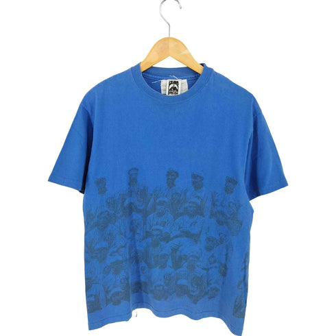 CLEAN FUN DESIGNS シングルステッチ 野球 クルーネックTシャツ メンズ