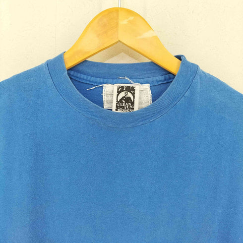 CLEAN FUN DESIGNS シングルステッチ 野球 クルーネックTシャツ メンズ