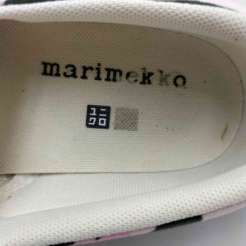 マリメッコ marimekko フラワー プリント キャンバス スリッポン スニーカー レディース JPN:23.5
