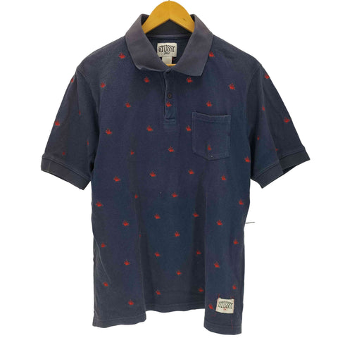 ステューシー Stussy 00s 折れクラウン S/S ポロシャツ メンズ JPN:L