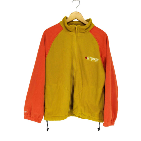 ステューシー Stussy ロゴ刺繍フリースジップジャケット メンズ JPN:M