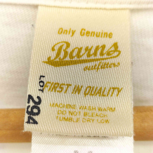 バーンズ Barns THE BIG TEN L/S Tシャツ 長袖 メンズ M