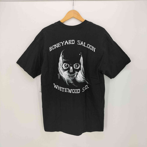 ヘインズ Hanes Boneyard Saloon 両面プリント クルーネックTシャツ メンズ L