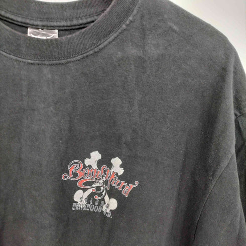 ヘインズ Hanes Boneyard Saloon 両面プリント クルーネックTシャツ メンズ L