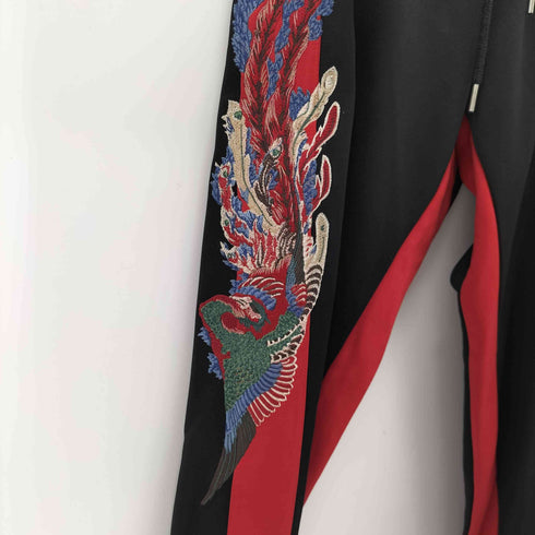 ヴァンキッシュ VANQUISH 花鳥ふう月Embroidery テーパードトラックパンツ メンズ JPN:L