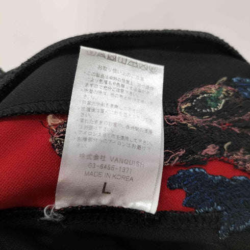 ヴァンキッシュ VANQUISH 花鳥ふう月Embroidery テーパードトラックパンツ メンズ JPN:L