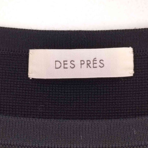 デプレ DES PRES ハイツイストコットンミラノリブ ボートネックプルオーバー レディース