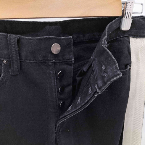 ミニマル mnml 裾ジップ サイドラインテーパードデニムパンツ メンズ US:28-29