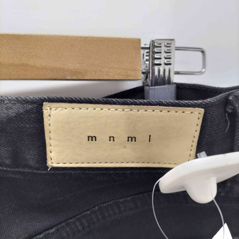 ミニマル mnml 裾ジップ サイドラインテーパードデニムパンツ メンズ US:28-29
