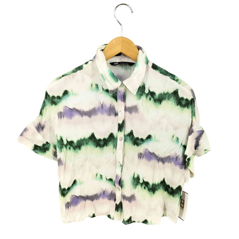 ザラ ZARA タイダイ 半袖シャツ レディース import:S
