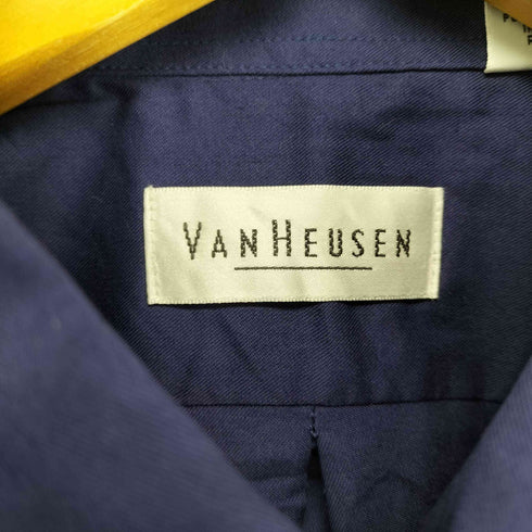 ヴァンヒューゼン VAN HEUSEN 企業ロゴ刺繍ワークシャツ メンズ M