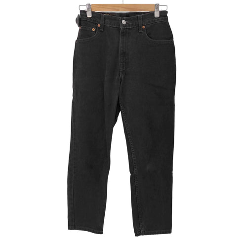 リーバイス Levis 00S 550 ボタン裏230 RELAXED FITテーパードブラックデニムパンツ メンズ JPN:S