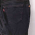 リーバイス Levis 00S 550 ボタン裏230 RELAXED FITテーパードブラックデニムパンツ メンズ JPN:S