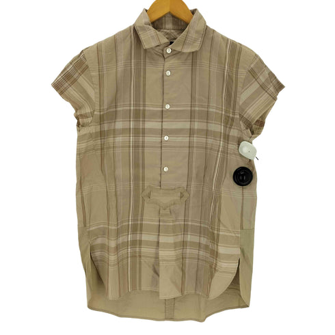 N NUMBER シルク別布 袖裁断 チェックチェックシャツ メンズ 2