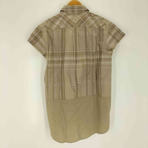 N NUMBER シルク別布 袖裁断 チェックチェックシャツ メンズ 2