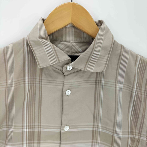 N NUMBER シルク別布 袖裁断 チェックチェックシャツ メンズ 2