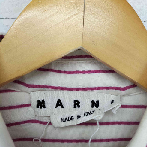 マルニ MARNI コットンストライプL/S シャツ メンズ 50