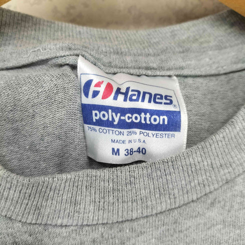 ヘインズ Hanes 80s 袖 裾シングル クルーネック半袖 Tシャツ カットソー メンズ JPN:M