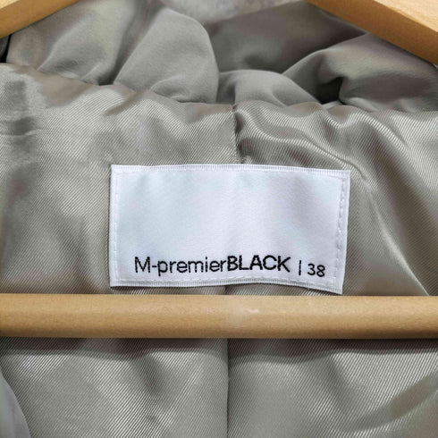 エムプルミエブラック M-premier BLACK ショールカラー ベルテッドダウンコート レディース JPN:38