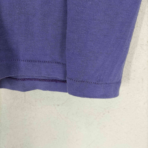 80-90s BIRAS GREEK 袖 裾シングル フロントプリント クルーネック半袖Tシャツ カットソー メンズ