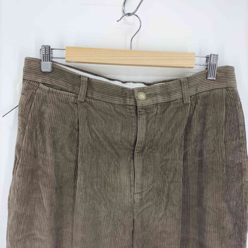 ノーティカ NAUTICA RIGGER CLASSIC FIT 2タック 裾ダブル ワイド コーデュロイ パンツ メンズ 34×30